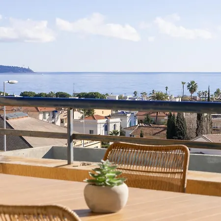 Vue Sublime, Terrasse Ensoleillée Et Parking Apartamento Niza