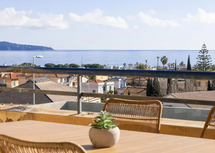 Vue Sublime, Terrasse Ensoleillee Et Parking شقة نيس